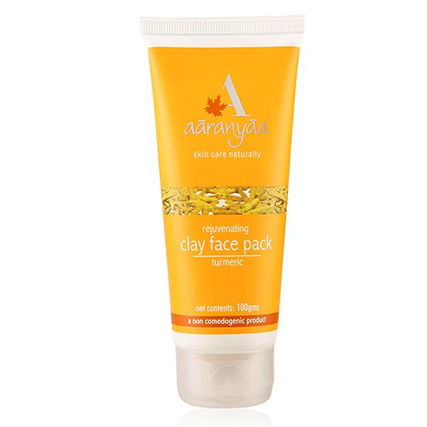 Netmeds | Aaranyaa Rejuvenating Clay Face Pack Turmeric 100 gm