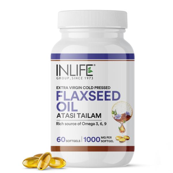 Netmeds | INLIFE Flaxseed Oil 1000 mg Softgel Capsule 60's