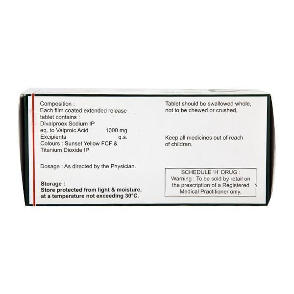 Divalgress ER 1000mg Tablet 10'S - Epilepsy/Convulsion-Ant