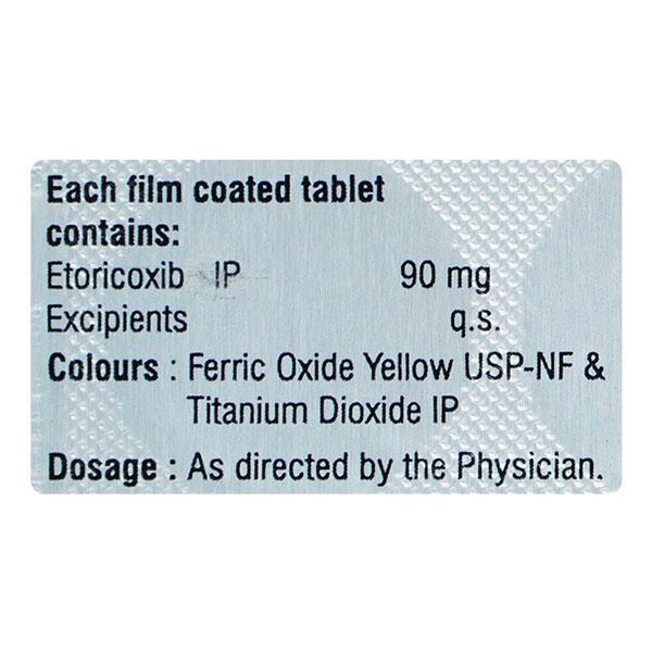 ETOCOL 90 Tablet 10's - Pain relief-Nsa