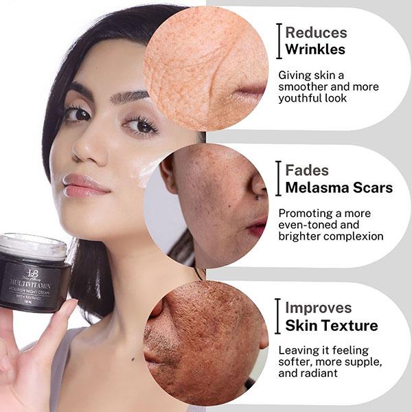 House of Beauty Multivitamin Nourish Night Cream with Revinage For Pigmented Ageing Skin 100ml - Night Cream