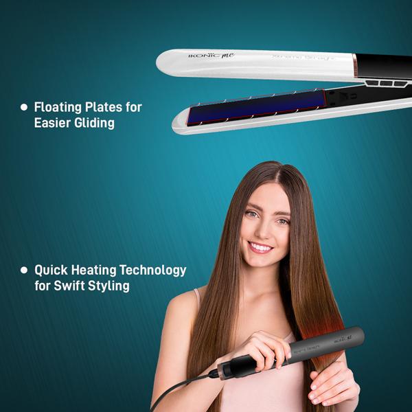 Ikonic Me Xtreme Straight (Pearl) 1's - Straighteners