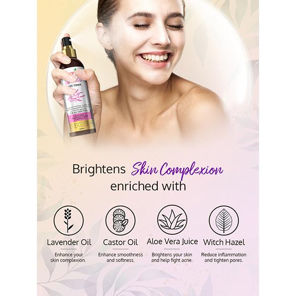 Spantra Lavender Facial Skin Toner 200 ml - Toners