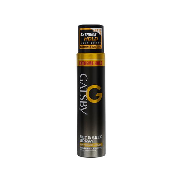 Netmeds | Gatsby Level 5 Extreme Hold Set & Keep Hair Spray 250 ml
