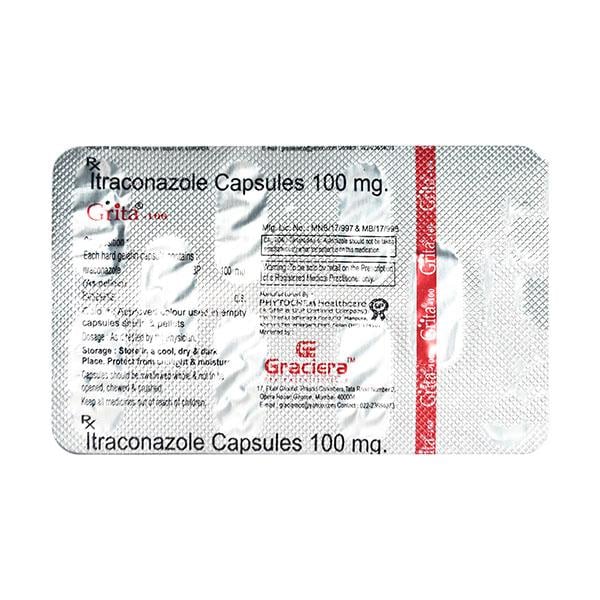 GRITA 100mg Capsule 10's - Fungal Infections-Anf
