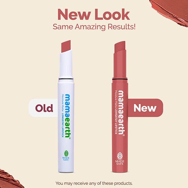 Mamaearth Moisture Matte Long stay Lipstick with Avocado Oil & Vitamin E for 12 Hour Long Stay 05 Bubblegum Nude 2 gm - Lipsticks