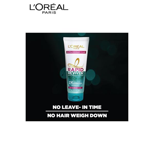 L'Oreal Paris Rapid Reviver Extraordinary Clay Deep Conditioner 180 Ml - Conditioners