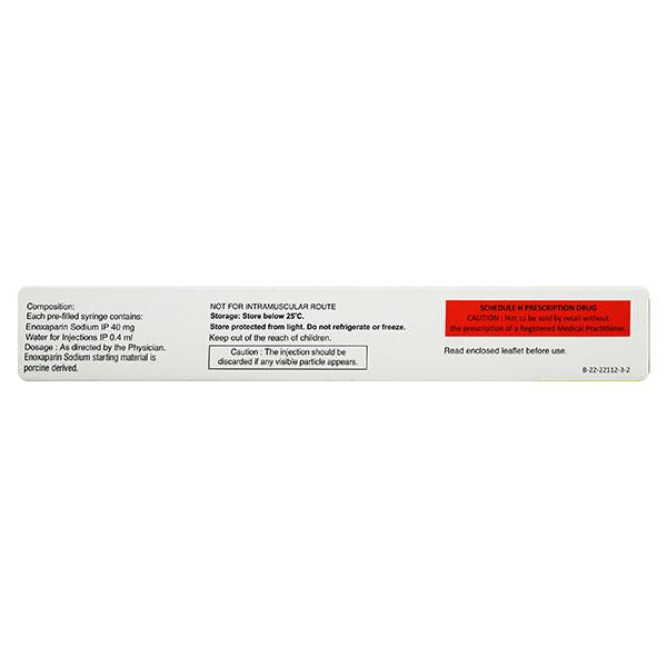 CORPARIN 40mg Injection(Pfs) 0.4ml - Blood Clot-Ant