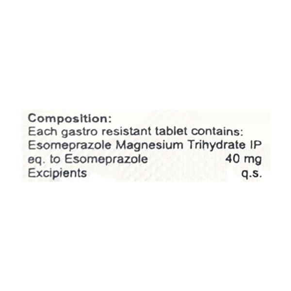 Esogress 40mg Tablet 10'S - Ulcer/Reflux/Flatulence-Aaa