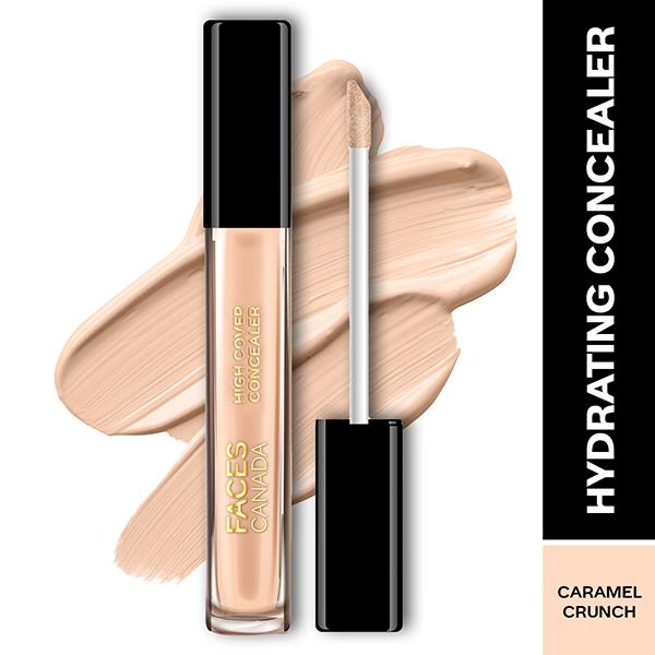Faces Canada High Cover Concealer with Shea Butter & Vitamin E - Caramel Crunch 03, 4ml - Concealer