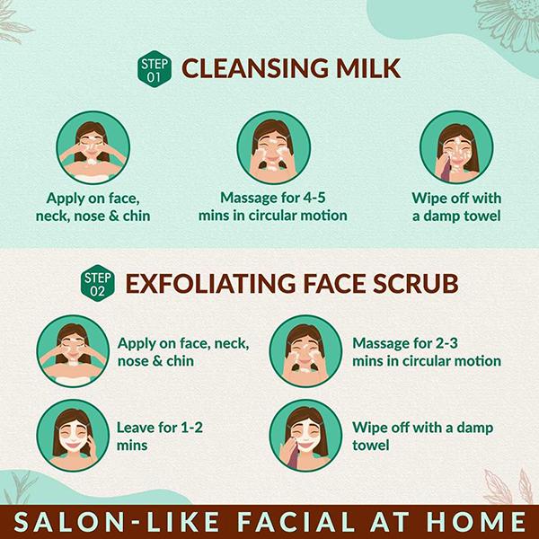 NEUD 6-Step DIY Makeover Facial Kit for Salon-Like Glow at Home 60 gm - Facial Kits