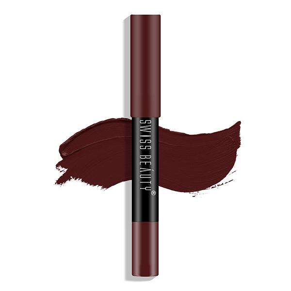 Swiss Beauty Stay On Lip Crayon - ( 15 Murphy Wine) 3.5gm - Lipsticks