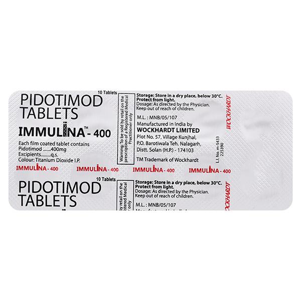 Netmeds | Immulina 400mg Tablet 10'S