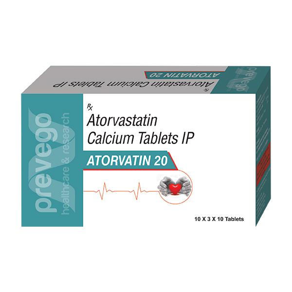 ATORVATIN 20 Tablet 10's - High Cholesterol-Dys