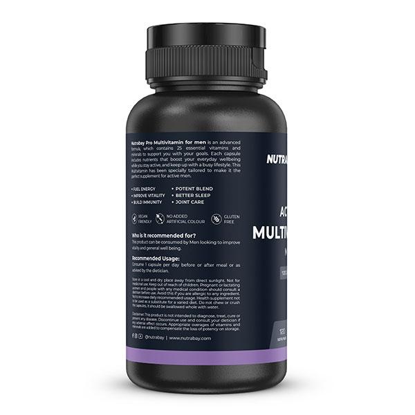 Nutrabay Pro Active Multivitamin Capsule for Men 120's - Multi-Vitamins