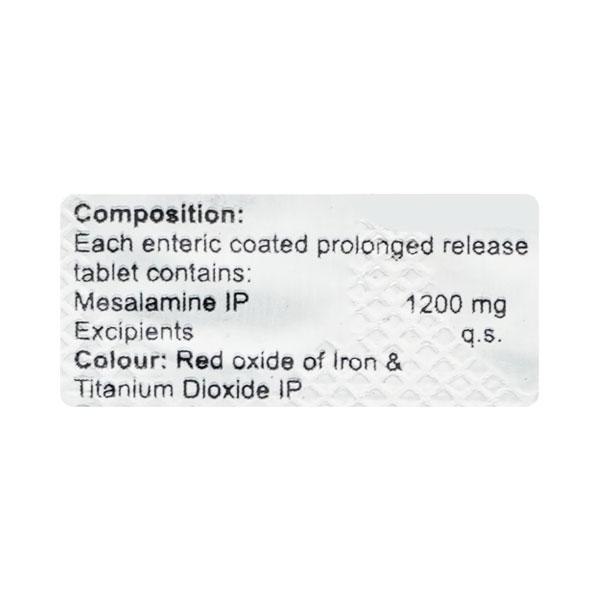 Mesahenz 1200mg Tablet 10'S - Ulcerative Colitis/Bowel Inflammatory Disease-GIT