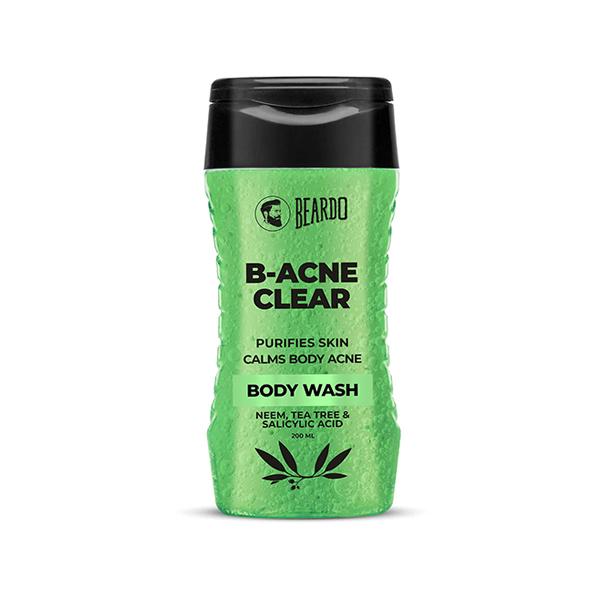 Beardo B Acne Clear Body Wash - Neem, Tea Tree & Salicylic Acid 200 ml - Shower Gels & Body Wash