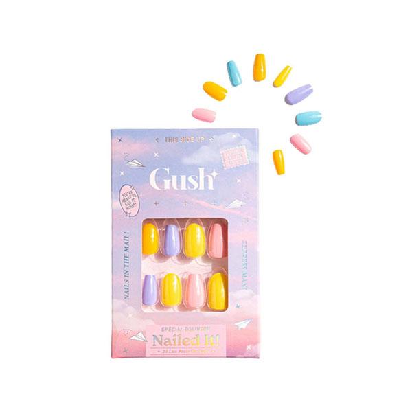 Netmeds | Gush Beauty Nailed It Reusable Luxury Press On Nails With Application Kit Pastels - Medium Almond 1's