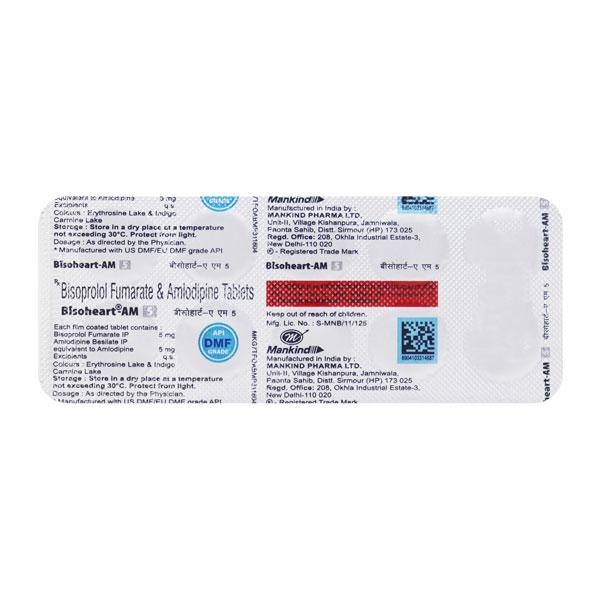 Bisoheart AM 5mg Tablet 10'S - Hypertension-Bet
