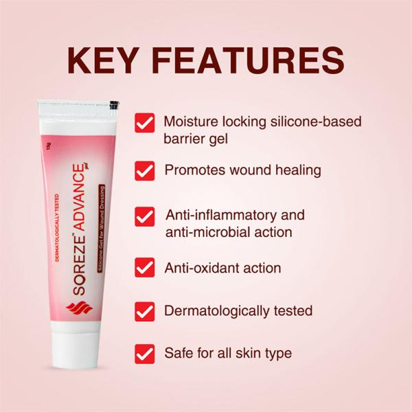 Amaterasu Soreze Advance Gel (Pack of 2 x 15 gm) - Lotions & Creams