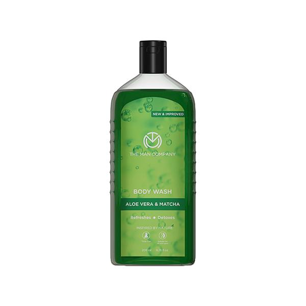 Netmeds | The Man Company Aloe Vera & Matcha Body Wash 200 ml