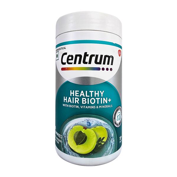 Netmeds | Centrum Healthy Hair Biotin+ Gummies 30's