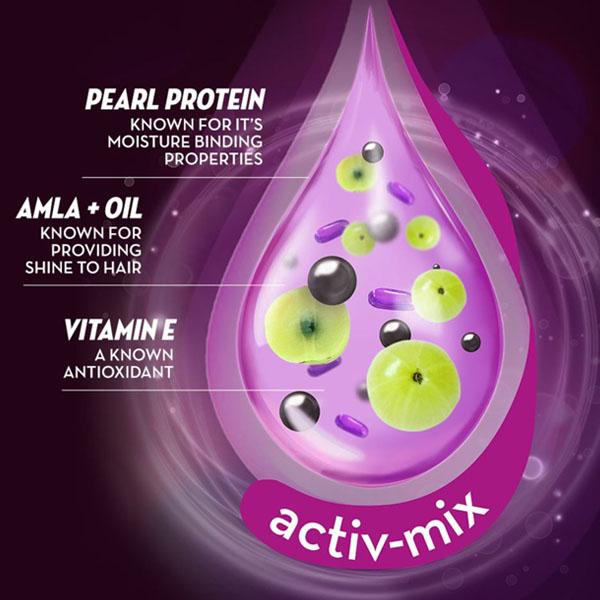 Sunsilk Stunning Black Shine Shampoo with A mla + Oil, Pearl Protein & Vitamin E 1000 ml - Shampoos