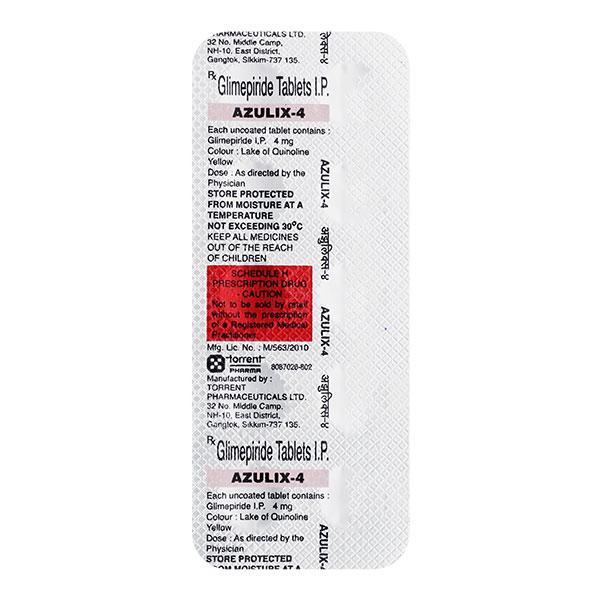 Netmeds | Azulix 4mg Tablet 10'S