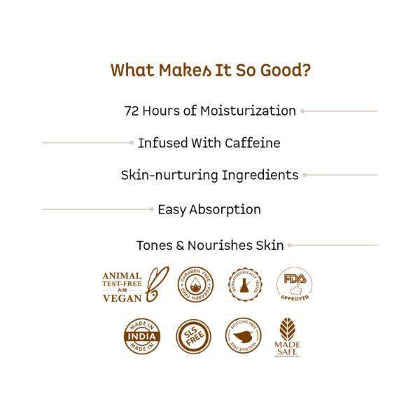 mCaffeine Choco & Shea Body Butter for 72Hrs Moisturization & Stretch Marks 100 gm - Body Butter