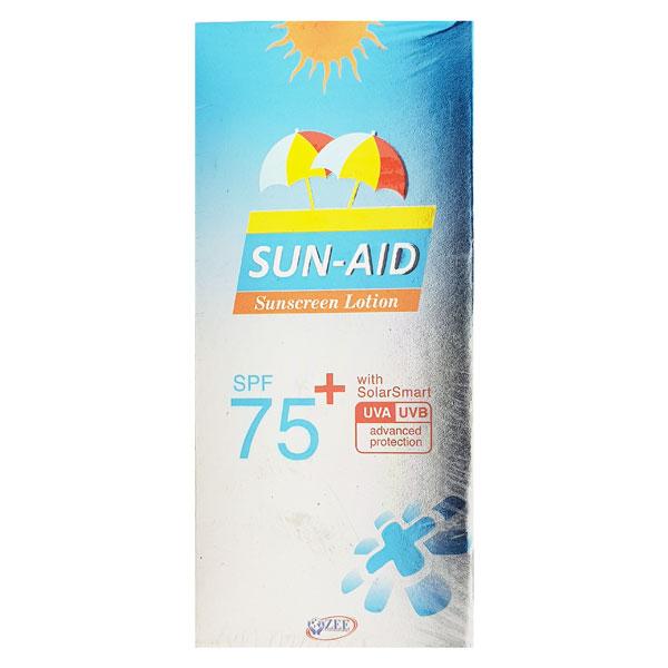 SUN AID SPF 75+ SUNCREEN Lotion 100gm - Sunscreen Preparations-Emo