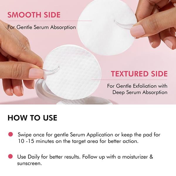 Mcaffeine Clear Glow 2% Alpha Arbutin Kojic Acid Brightening Serum Pads with 3% Niacinamide 40's - Face Serum