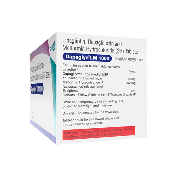 DAPAGLYN LM 1000 Tablet 10's - Diabetes-Ant