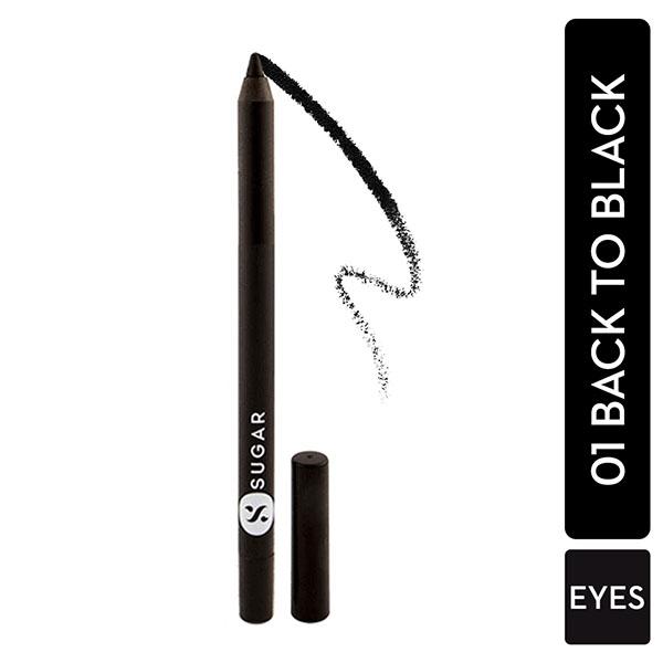 Netmeds | SUGAR Cosmetics Stroke Of Genius Heavy-duty Kohl - 01 Back To Black (Black) 1.2 gm