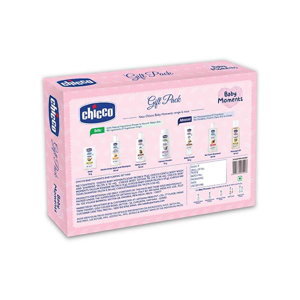 Chicco Baby Moments Baby Caring Set Pink 100 gm - Baby Body Wash