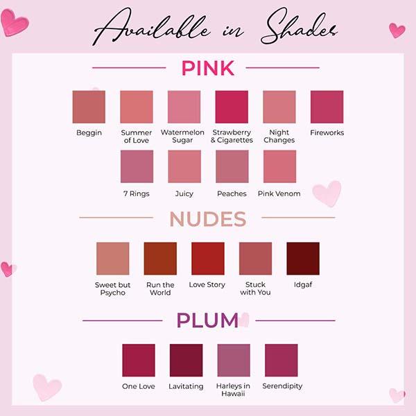 Insight Cosmetics Matte Lip Serum - Love Story 6 gm - Liquid Lipsticks