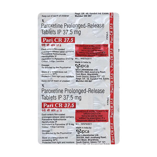 Pari CR 37.5mg Tablet 15'S - Depression-Ant