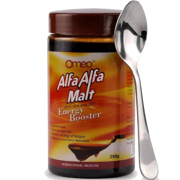 Bjain Omeo Alfa Alfa Malt Energy Booster 250 gm - Speciality Medicine