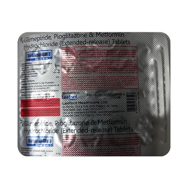 DEBISTAL GM 2 Tablet 10's - Diabetes-Ant