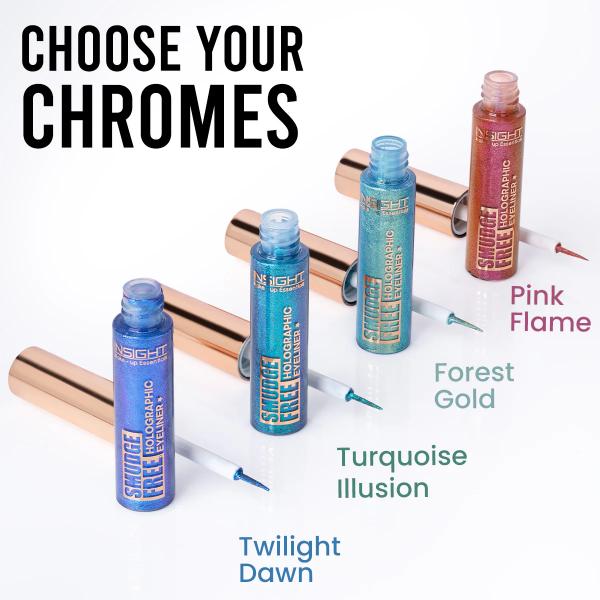 Insight Cosmetics Smudge Free Holographic Eyeliner - Turquoise Illusion 5 gm - Eyeliners