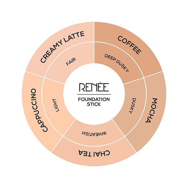 RENEE Face Base Foundation Stick - Coffee 8 gm - Foundation