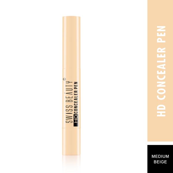 Swiss Beauty HD Concealer Pen - (Medium Beige) 4 ml - Concealer