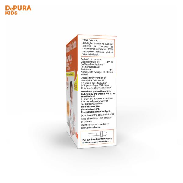 DePURA Kids 400 IU Nano Drops 15 ml - Multi-Vitamins