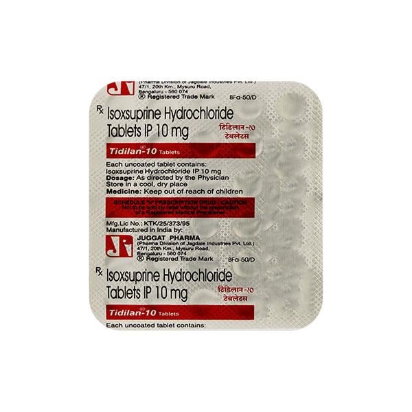 Tidilan 10mg Tablet 30'S - Peripheral Hypertension-Per