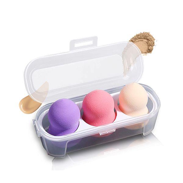 Netmeds | Majestique 3 Blender Box Blending Sponge Makeup Cosmetic Sponge For Dry and Wet Use 3's
