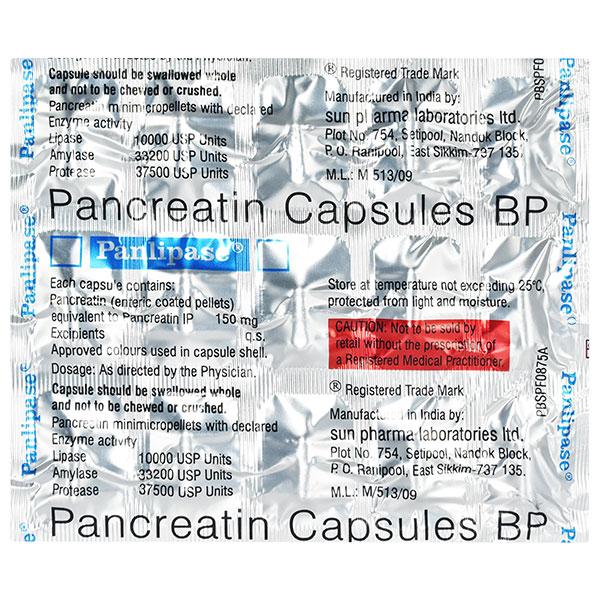 PANLIPASE Capsule 15's - Digestion-Dig