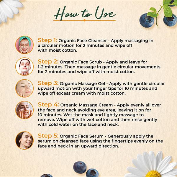 Organic Harvest Brightening Vitamin C Facial Kit 40gm - Face Gels