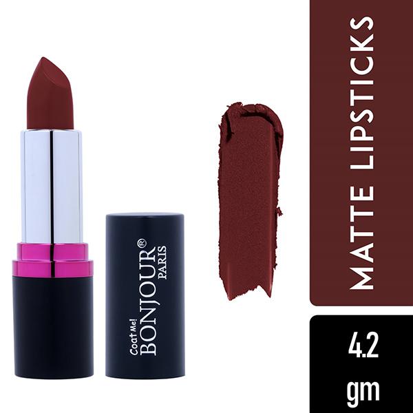 Bonjour Paris Silk Matte Lipstick-Dusky Pink 4.2 gm - Lipsticks