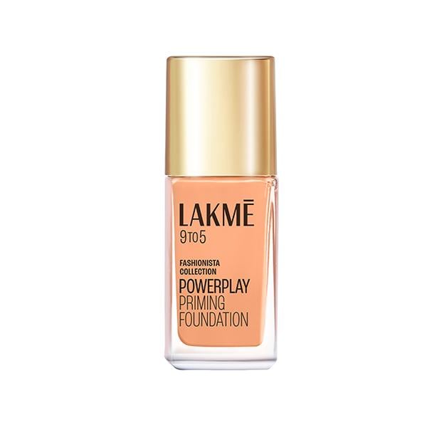 Lakme 9to5 Powerplay Priming Foundation, Built in Primer, SPF 20, Warm Sand, 25 ml - Foundation