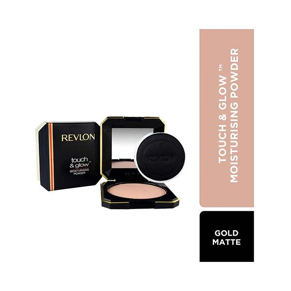 Revlon Touch & Glow Powder - Gold Matte 12 Gm - Compact Powder