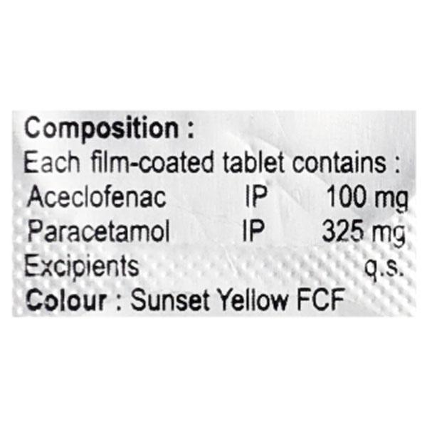 DELZINAC P Tablet 10's - Pain relief-Nsa